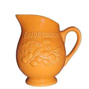 Orange Ceramic French Style Pitcher Vase Gorgeous Home Essentials Home Decor